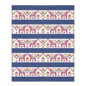 Ekelund Dalahäst Parhästar pläd 140x170 cm