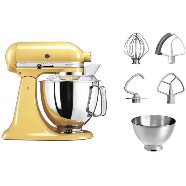 KitchenAid Artisan Köksmaskin 4,8 + 3 L Gul
