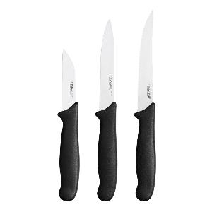 Fiskars Essential Grönsaksknivset 3 delar svart