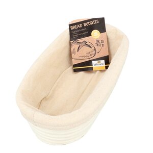 Birkmann Bread Buddies avlång jäskorg med bomullsduk 30x14 cm
