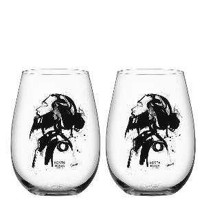 Kosta Boda All About You Tumbler 57 cl 2-pack Love Him