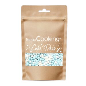 ScrapCooking Strössel små kulor 55 g blå/vit