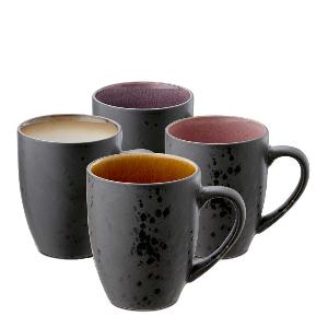 Bitz Mugg 4-pack Svart/Rosa