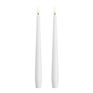 Moods & More Kronljus LED 2,3x25 cm 2-pack silk white