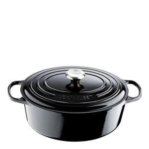 Le Creuset Signature Gjutjärnsgryta oval 31 cm 6,3 L black blank