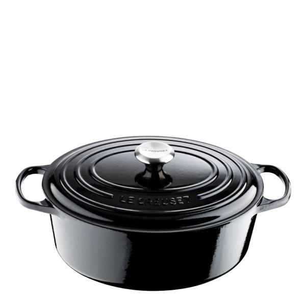 Signature Gjutjärnsgryta oval 31 cm 6,3 L black blank