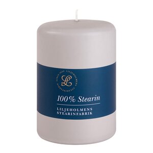 Liljeholmens Blockljus stearin 6,8x10 cm dimgrå