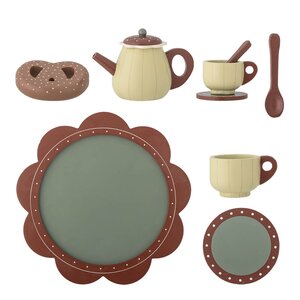 Bloomingville MINI Bette köksset leksak för barn 9 delar trä