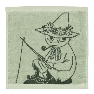 MoominArabia Mumin handduk 25x25 cm Snusmumriken grön