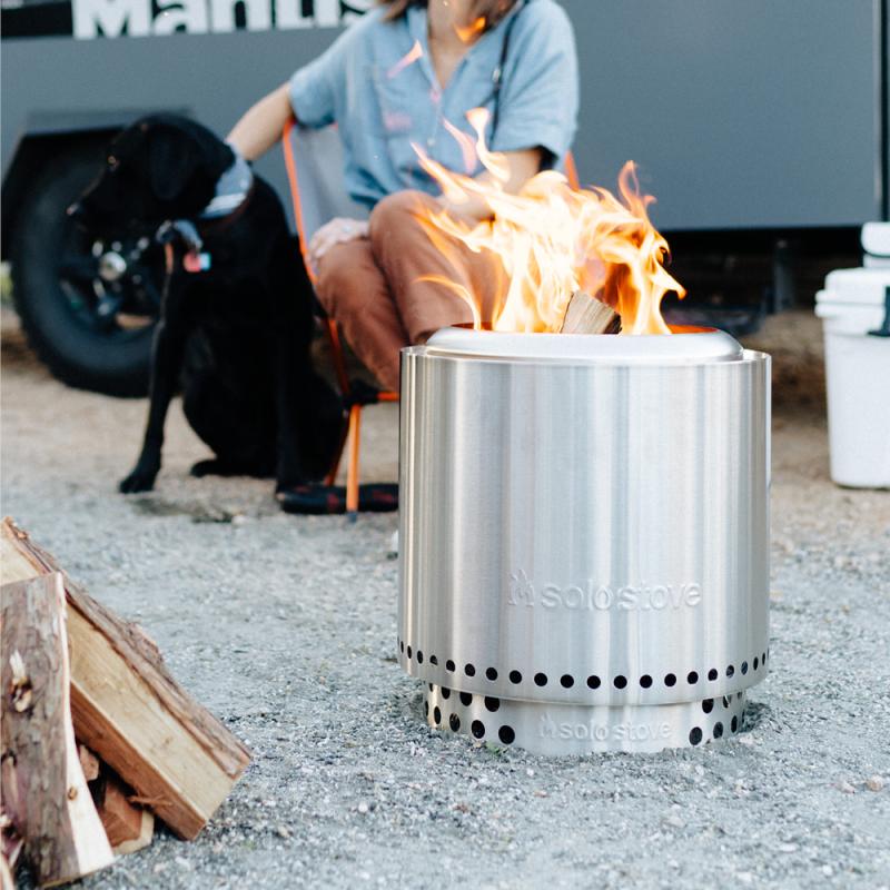 Solo Stove Ranger + stand 2.0 rökfri eldstad 38x41,5 cm silver