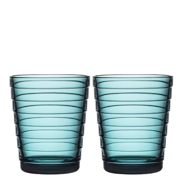 Aino Aalto Glas 22 cl 2-pack Havsblå