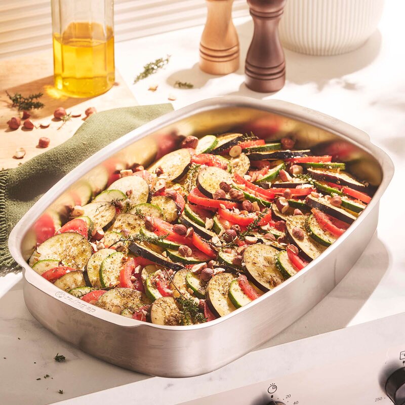 de Buyer Roasting ugnsform 42,2x28x7 cm rostfritt stål