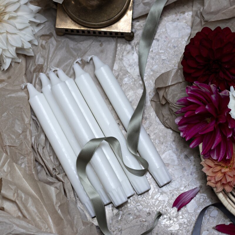 Liljeholmens Kronljus 20 cm 30-pack vit