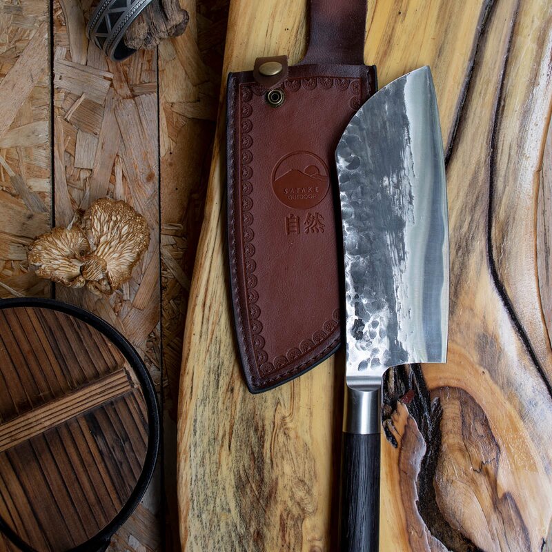 Satake  Kuro Mori med Saia/fodral 19,5 cm Rostfri