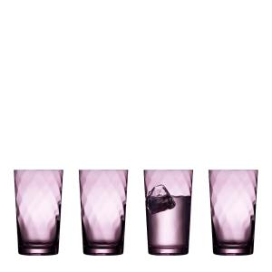 Lyngby Glas Vienna Highball Glas 40 cl 4-pack Lila