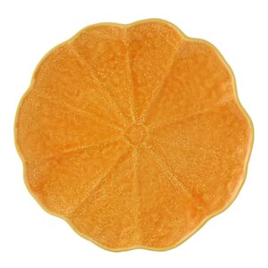 Bordallo Pinheiro Pumpkin tallrik 27,5 cm pumpa orange