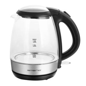 EMERIO Vattenkokare 1,2 L 2,2 kW Glas
