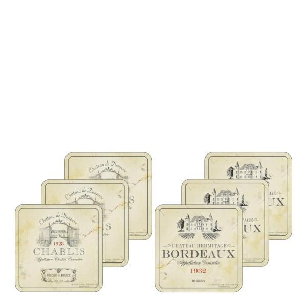 Pimpernel Vin de France Glasunderlägg 6-pack
