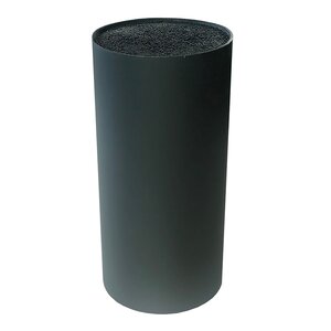 Diverse Knivblock med strån Svart