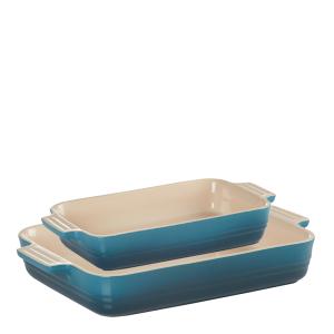 Le Creuset Ugnsform 2-pack 25 & 32 cm deep teal