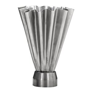 House Doctor Flood vas 33 cm borstad silverfinish