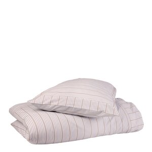 Home by Ilse Jacobsen Bedding Collection bäddset 140x200 cm + 63x60 cm sand beige stripes