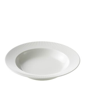 Aida Groovy sopptallrik 23 cm stengods vit