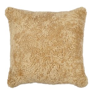 Natures Collection Kudde New Zealand fårskinn kort ull 40x40 cm honey