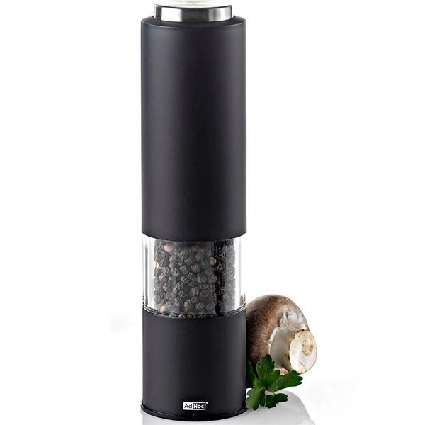 Pepparkvarn batteridriven med LED-ljus svart