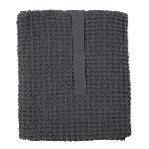The Organic Company Big Waffle badlakan 150x100 cm mörkgrå