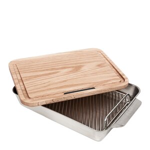 Ooni Ugnsform 38x25 cm med skärbräda Medium stål/ek