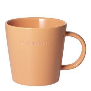 Vondels Classic Cups mugg 35 cl TOO PRETTY orange