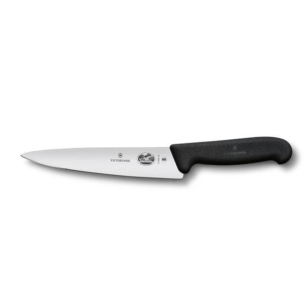 Fibrox kockkniv 19 cm svart