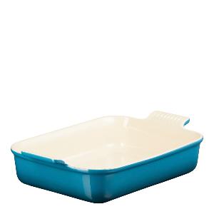 Le Creuset Heritage Rektangulär Form 19 cm deep teal