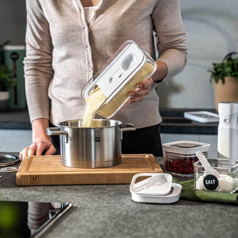 Zwilling Fresh & Save Cube måttinsats för rektangulära burkar vit