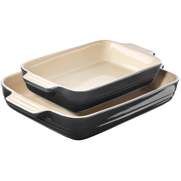 Le Creuset Ugnsformset Stengods 25+32 cm flint