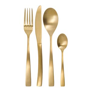 House Doctor Golden bestickset 16 delar guld