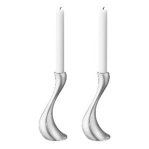 Georg Jensen Cobra Ljusstake 2-pack 20 cm Rostfri Matt