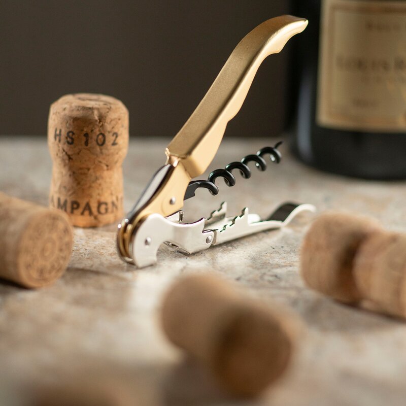 Pulltex  PWC Pulltaps Basic 2F vin och champagneöppnare guld