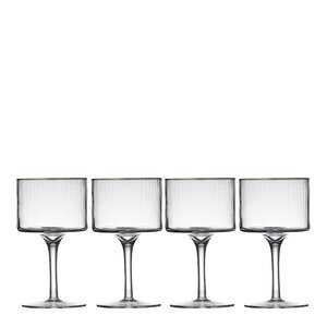 Lyngby Glas Palermo Gold Gin & Tonic Glas 32 cl 4-pack Klar