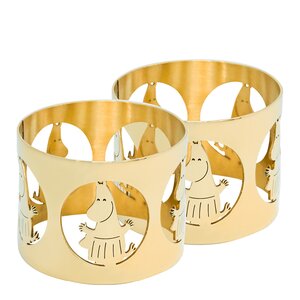 Hilke x Mumin Servettringar 5 cm 2-pack Muminmamma Mässing
