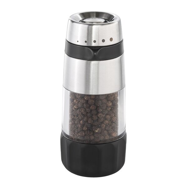 Oxo Pepparkvarn spillfri 14 cm stål/svart