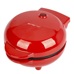 EMERIO Belgiskt hjärtformigt våffeljärn 550W röd