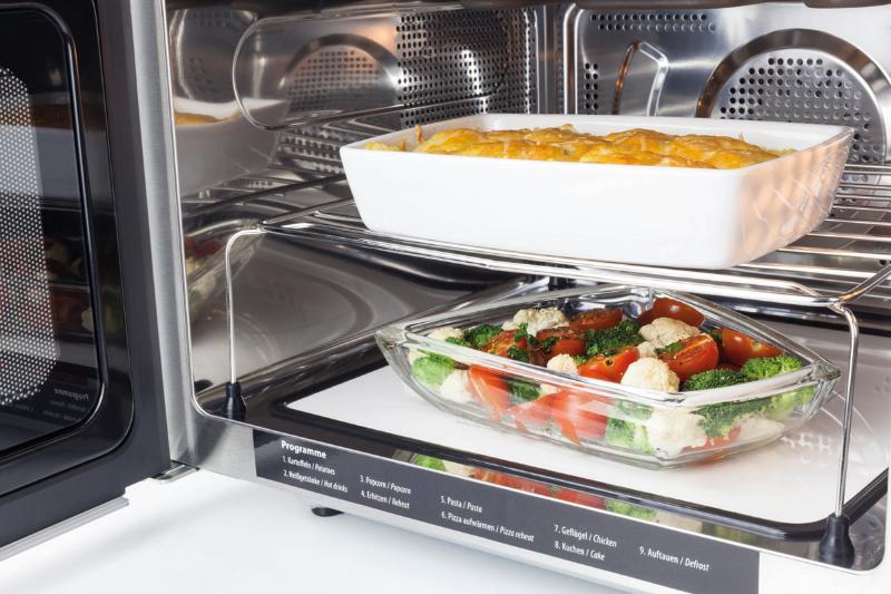 Caso Mikrovågsugn Ceramic Chef Silver/Svart