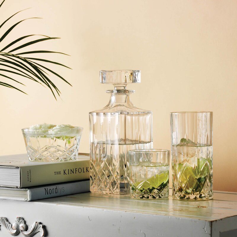 Aida Harvey whiskyset 0,7 L karaff + 4 whiskyglas