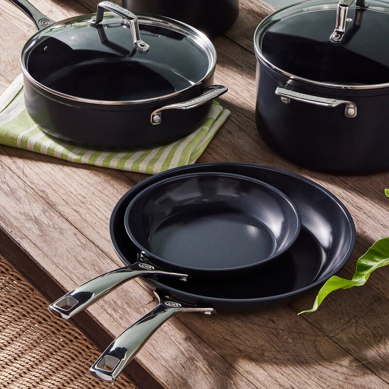 Le Creuset ENSC stekpanna 2 delar 24+28 cm black
