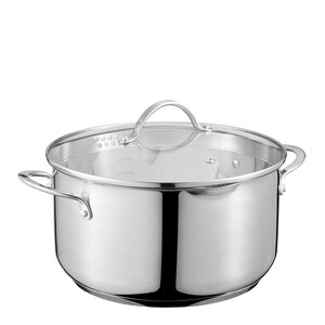 Dorre Kosmo gryta med glaslock 7,1 L silver