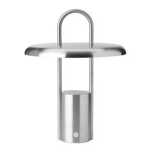 Stelton Pier LED-lampa, portabel 25 cm steel