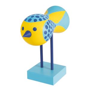 Design House Stockholm Lisa Larson Birds 1967 No.5 16 cm gul/blå