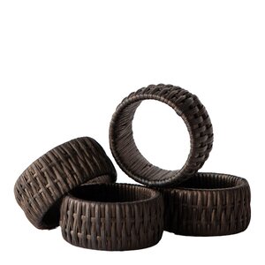 Tell Me More Mila servettring 4-pack brun